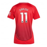 Camiseta Manchester United Joshua Zirkzee #11 Primera Equipación Replica 2024-25 para mujer mangas cortas